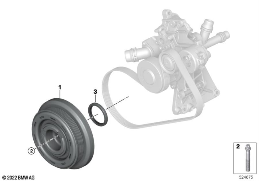 Diagram Belt Drive-Vibration Damper for your 2014 BMW M6   