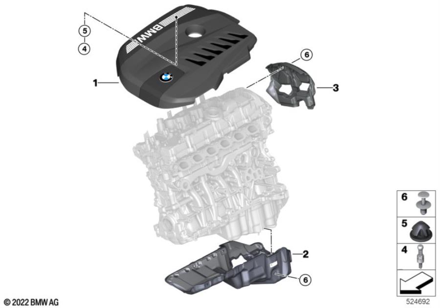 Diagram Engine acoustics for your BMW