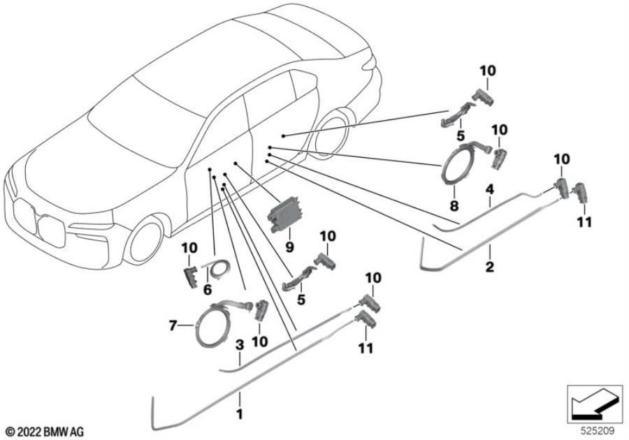 Diagram LED module FO conductor control units for your 2015 BMW M6   