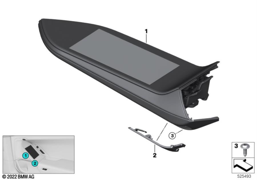 Diagram Door operating module rear for your 2007 BMW M6   