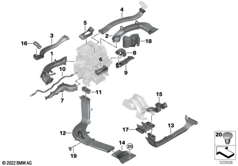 Diagram Air duct for your BMW