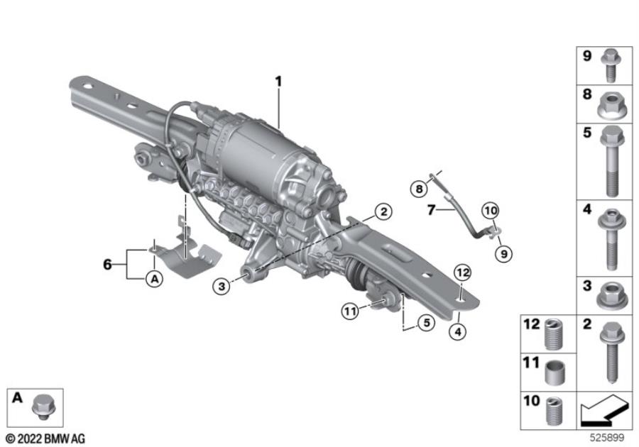 Diagram Actuator for HSR/mounting parts/ECU for your 2012 BMW M6   