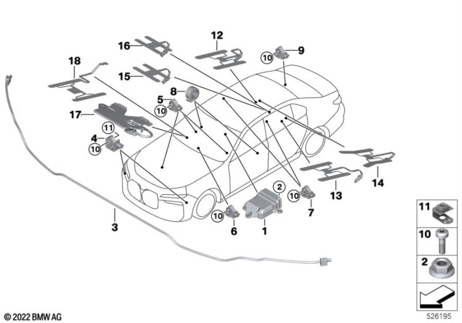 Diagram Electric parts airbag for your 2018 BMW X2 28iX  