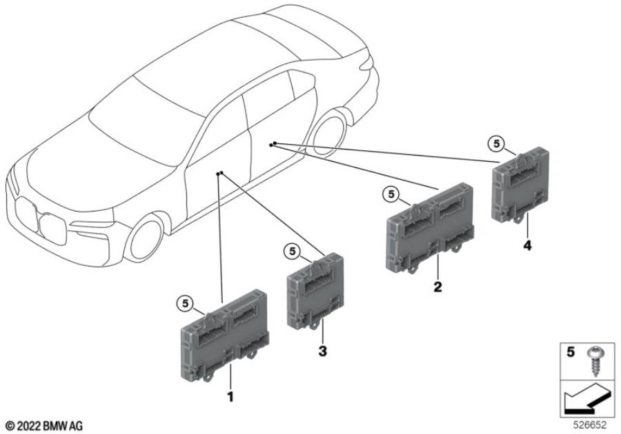 Diagram Control unit door driver"s side for your 2015 BMW M6   