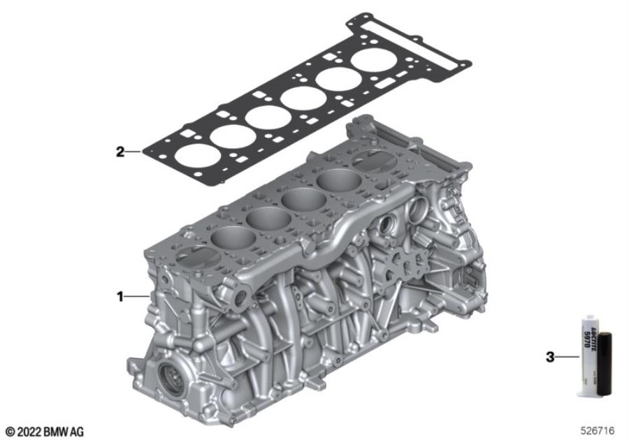 Diagram Short block for your 2013 BMW M6   