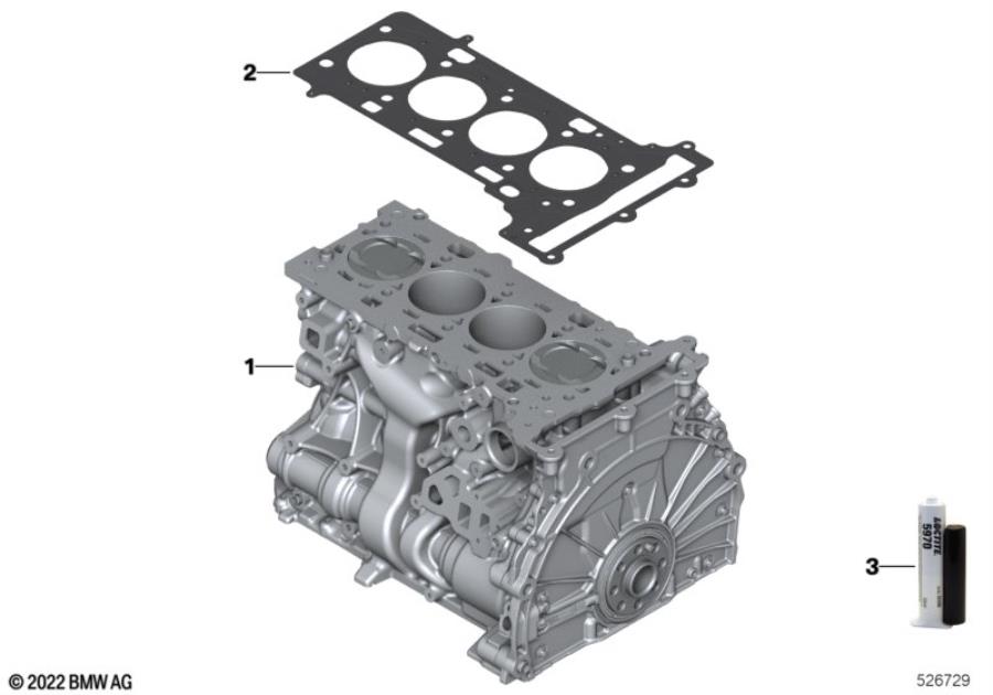 Diagram Short block for your 2021 BMW X2   
