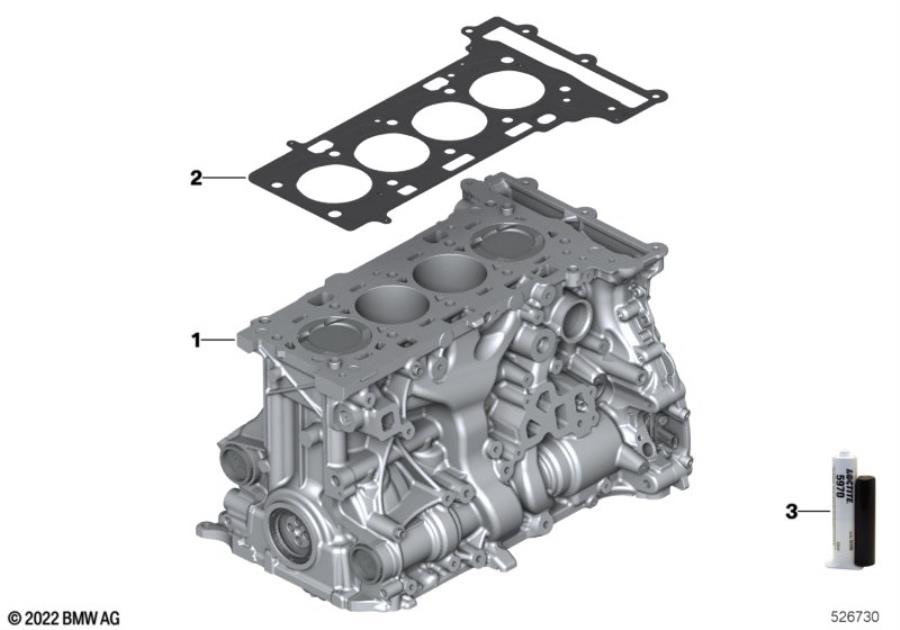 Diagram Short block for your 2021 BMW X2   