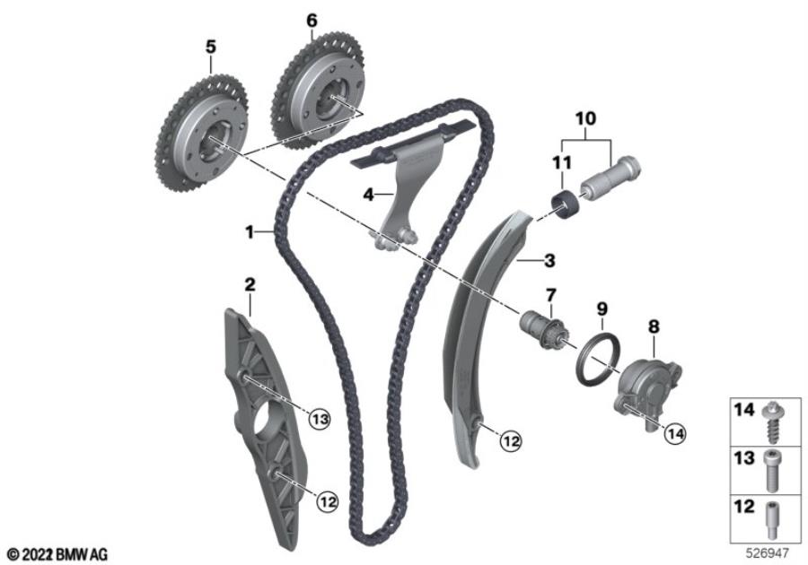 Diagram Timing and valve train-timing chain for your MINI