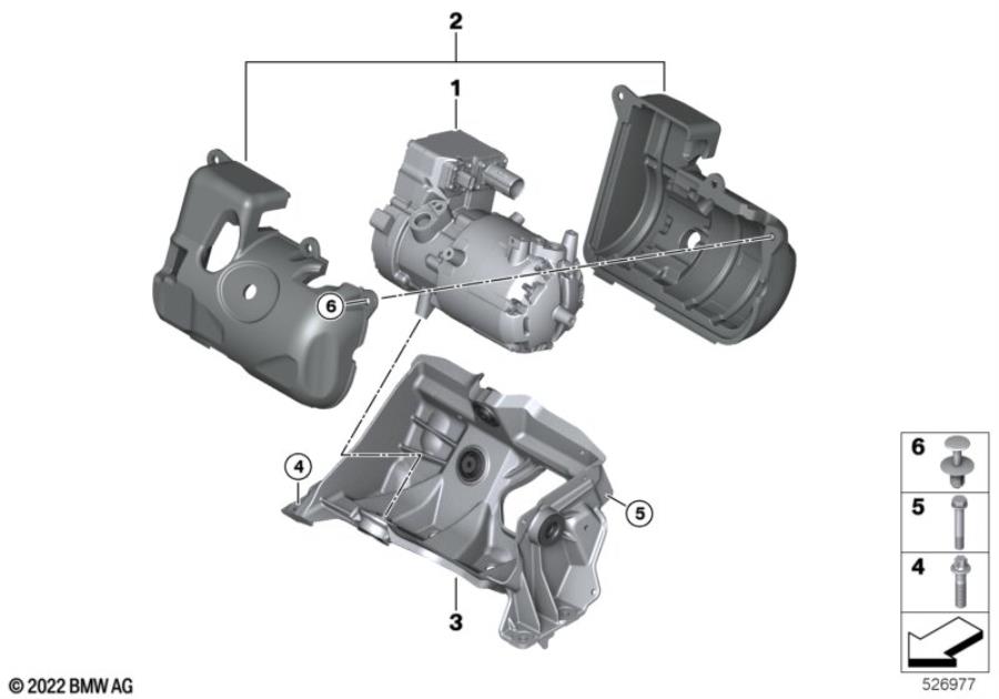 Diagram Electric a/c compressor for your 2014 BMW M6   