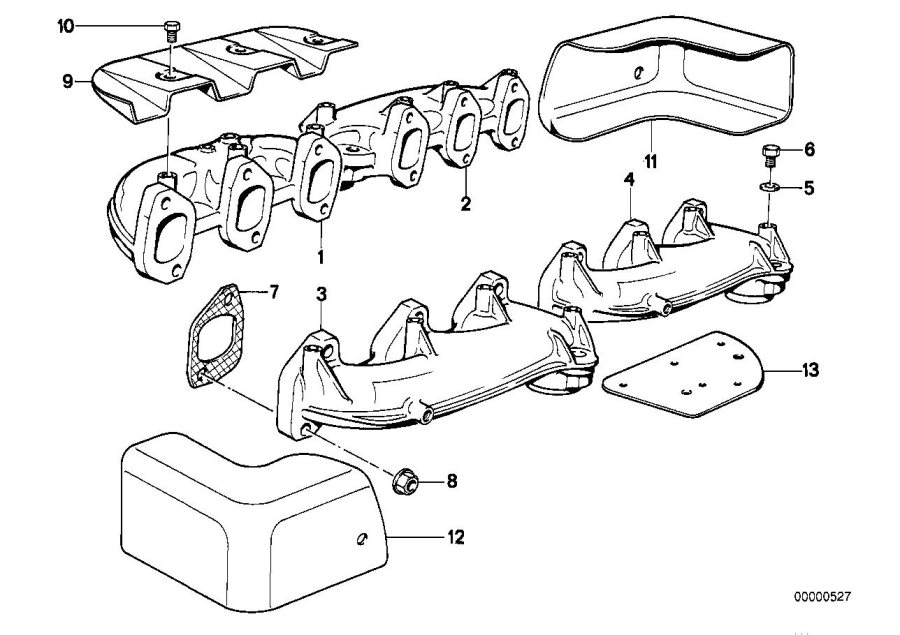 Diagram Exhaust manifold for your 2007 BMW M6   