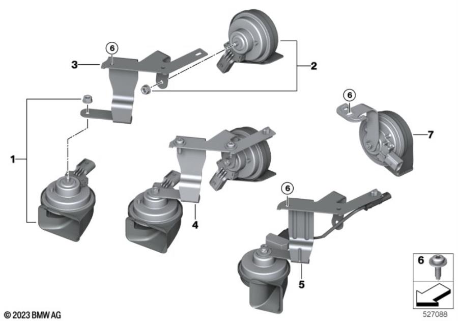 Diagram Horn for your MINI