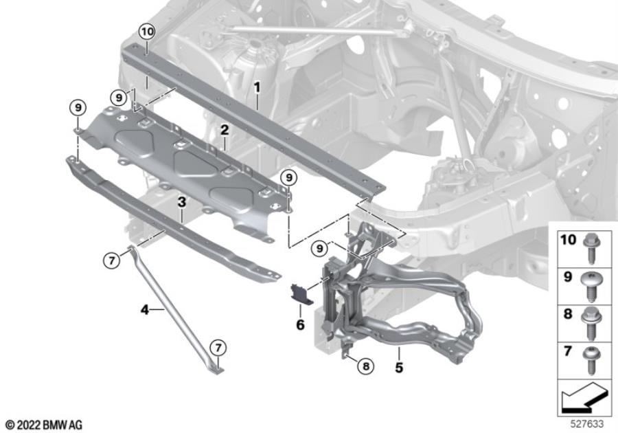 Diagram Front panel for your 2013 BMW M6   