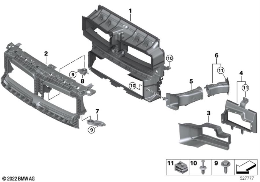 Diagram Air ducts for your BMW