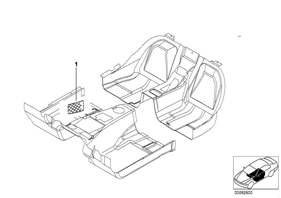 Diagram Retrofit, floor net for your 1997 BMW 540i   