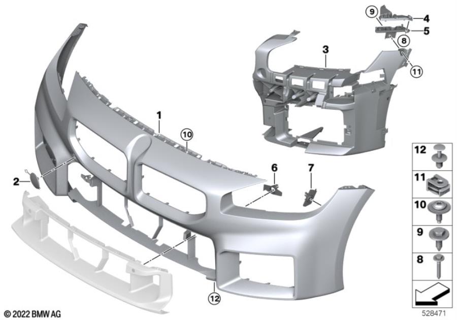 Diagram M Trim, front for your 2021 BMW 330i   