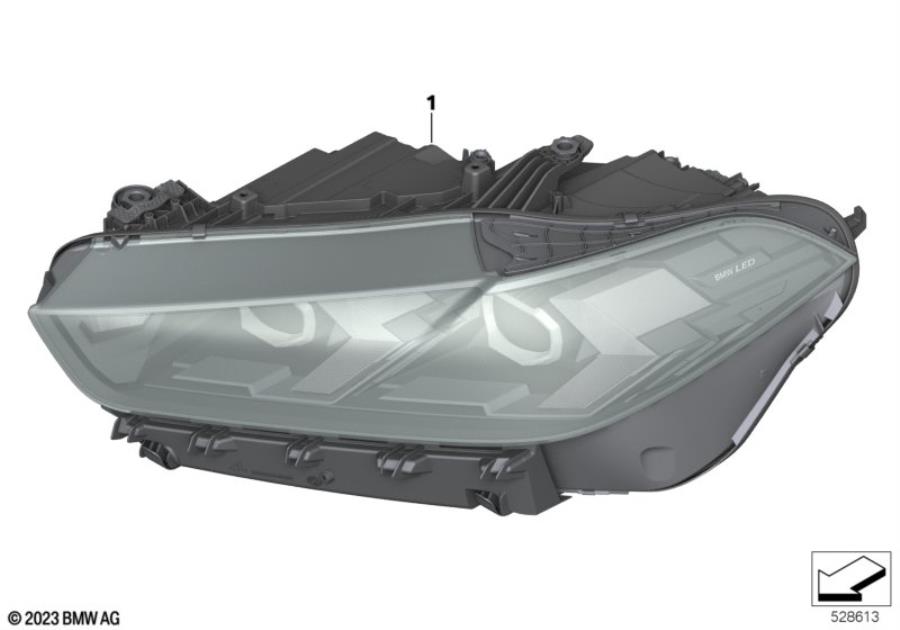 Diagram Headlight for your BMW