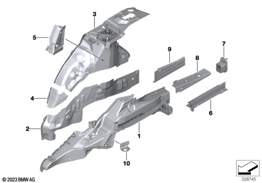 Diagram Rear wheel arch for your 2013 BMW M6   