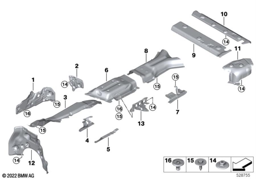 Diagram Heat insulation for your 1988 BMW M6   