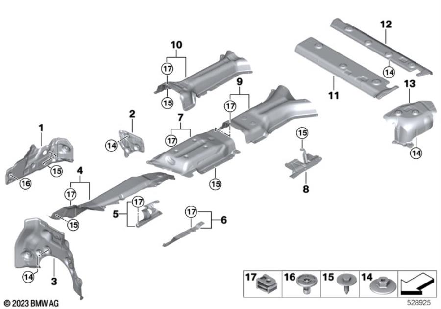 Diagram Heat insulation for your 1988 BMW M6   