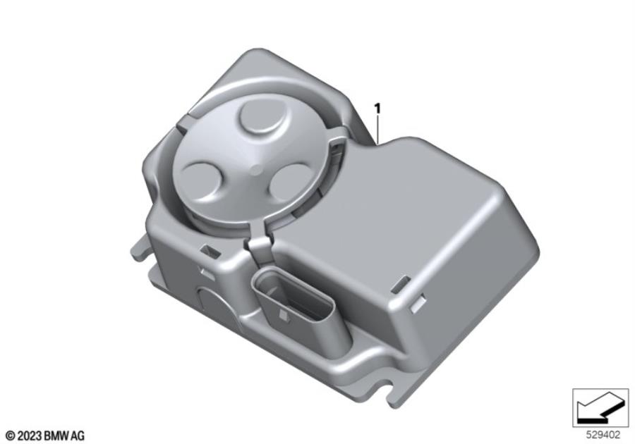 Diagram Control unit DWA 9 for your 2024 BMW R1300GS   