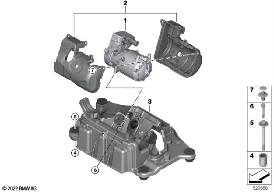 Diagram Electric a/c compressor for your 2014 BMW M6   