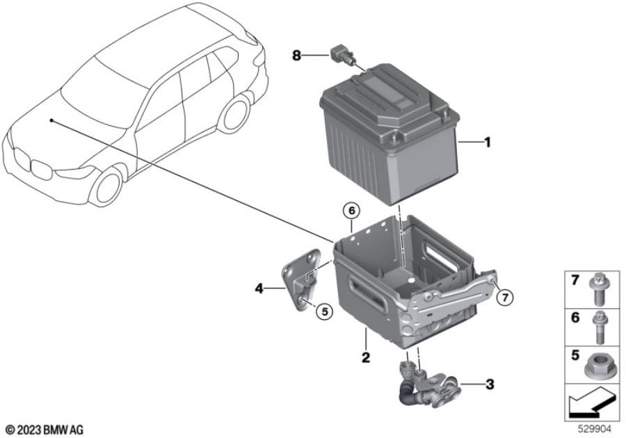 Diagram 48-V battery for your BMW