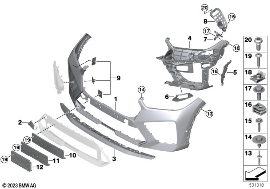 Diagram M Trim, front for your BMW