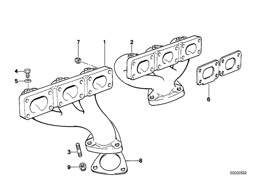 Diagram Exhaust manifold for your 2007 BMW 650i   