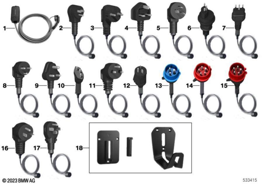 Diagram Flexible Fast Charger 2.0 for your 2024 BMW 330e   