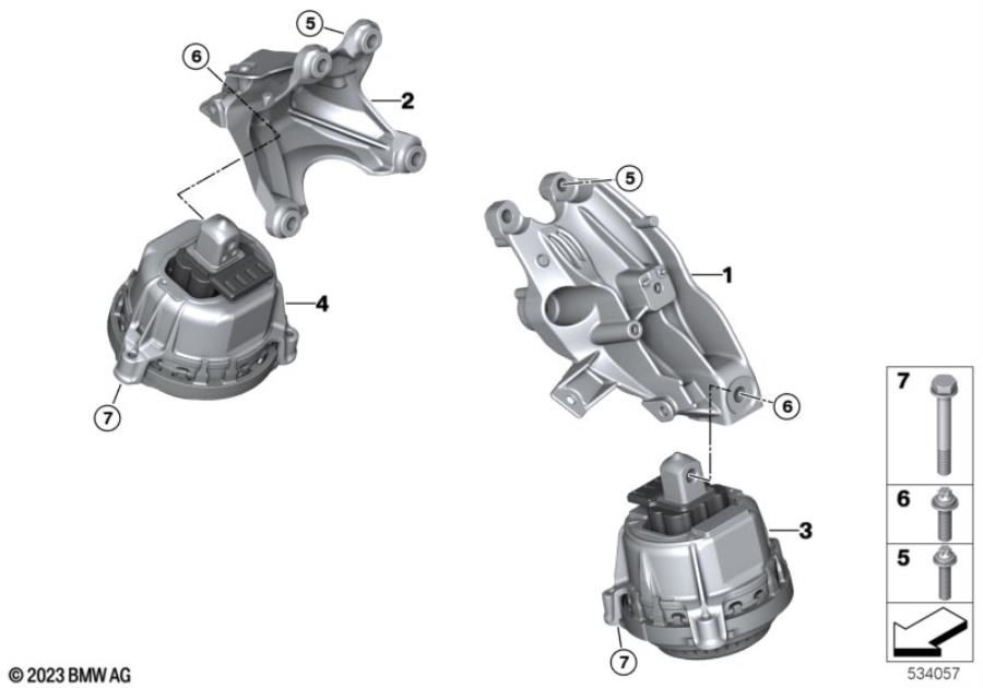 Diagram Engine Suspension for your 2018 BMW M6   