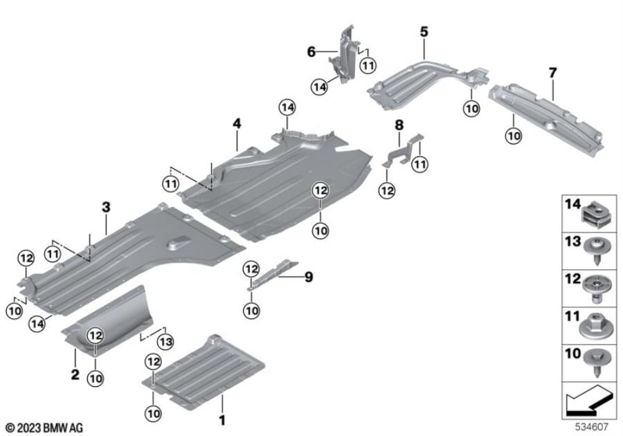 Diagram Underfloor coating for your BMW M6  