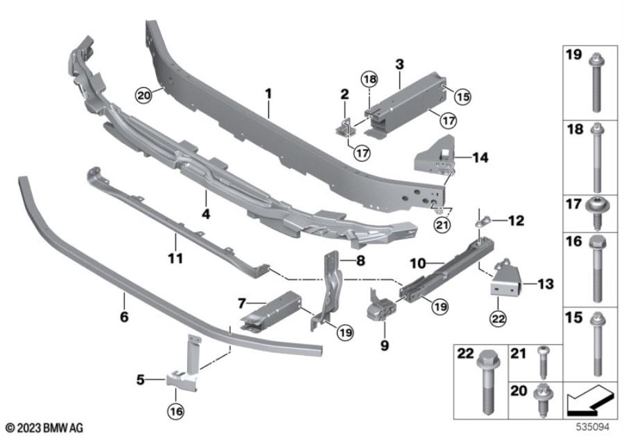 Diagram Carrier, front for your BMW