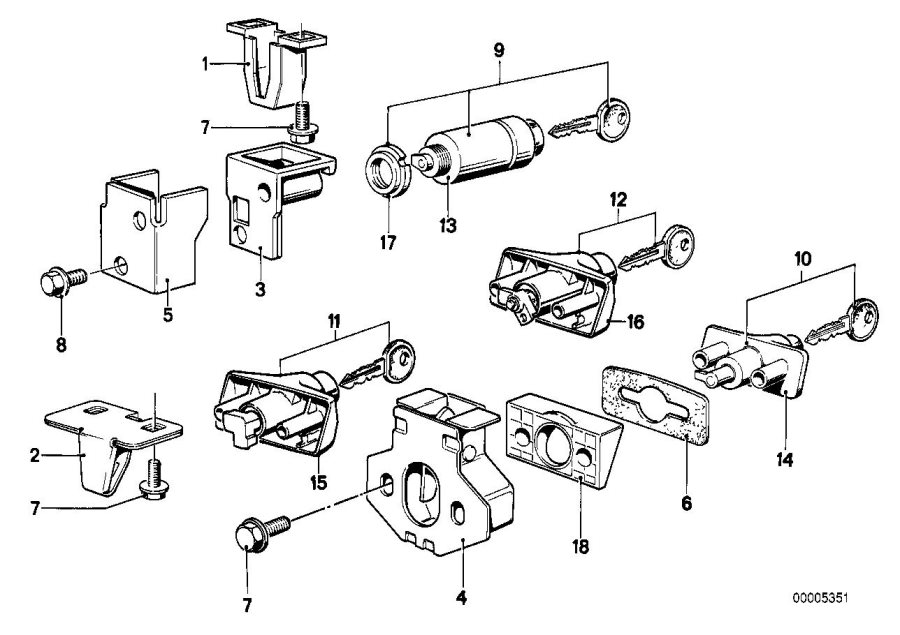 Diagram Trunk LID/CLOSING system for your BMW