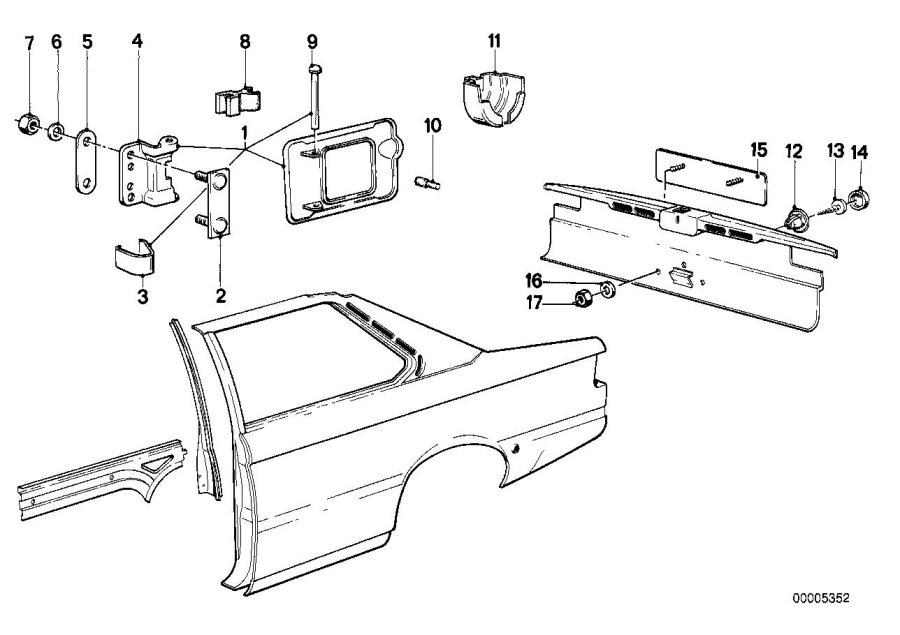 Diagram Fill-in flap for your 2023 BMW X3  30eX 