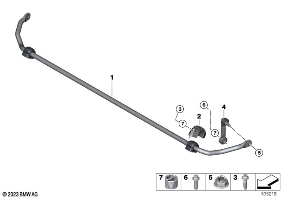 Diagram Stabilizer, rear for your MINI