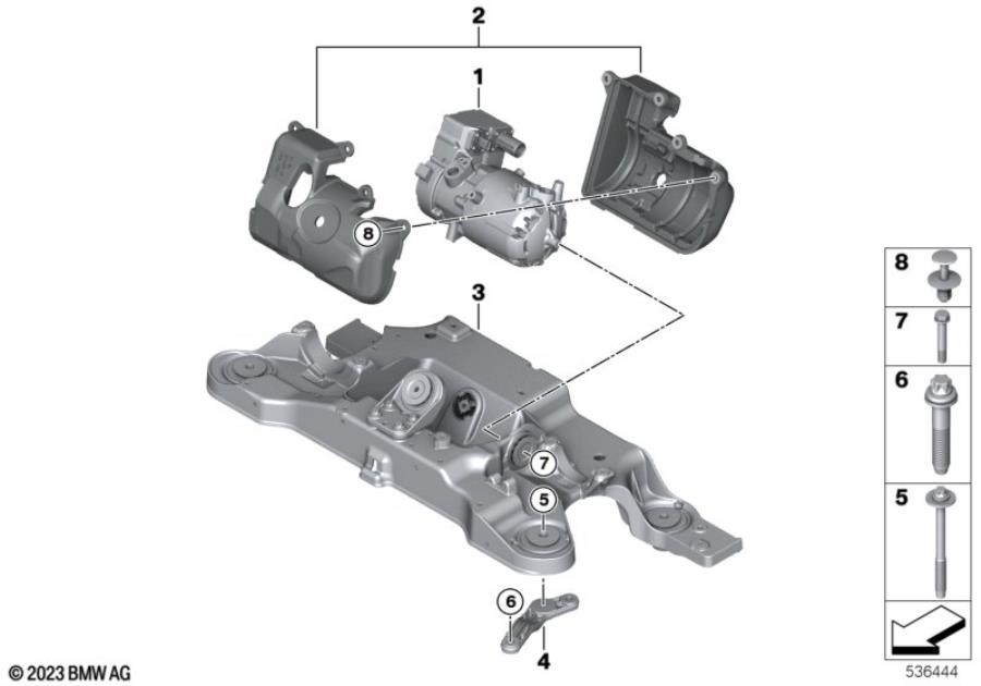 Diagram Electric a/c compressor for your 2014 BMW M6   