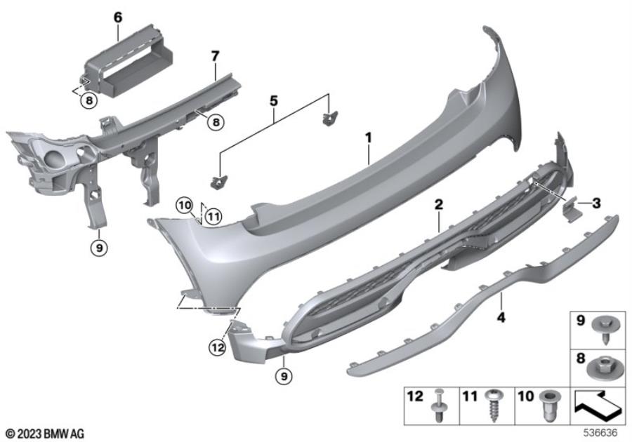 Diagram Trim cover, rear for your MINI