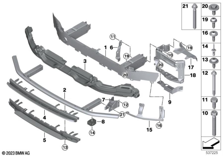 Diagram Carrier, front for your BMW