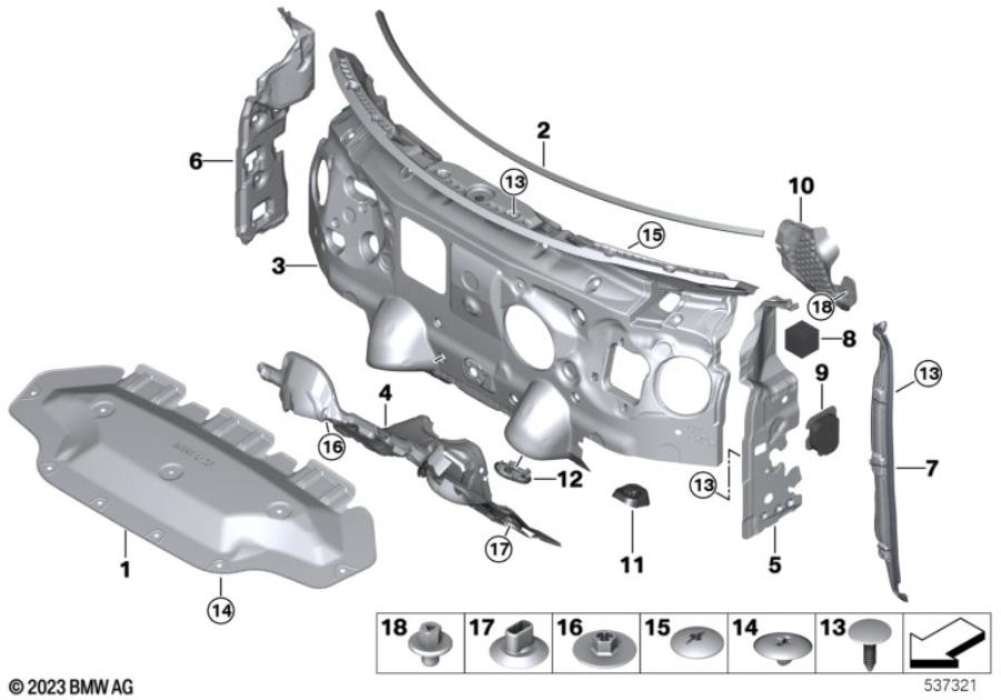 Diagram Sound insulating front for your MINI