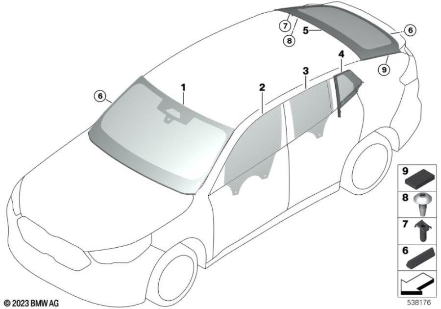 Full size assembly image of Glazing (1/2)