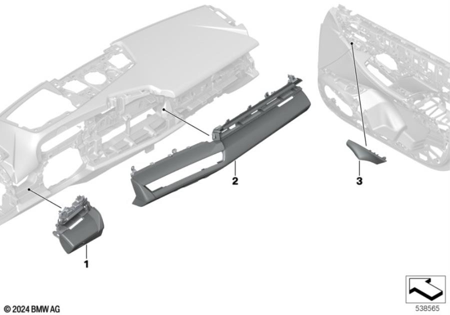 Diagram Individual decorative strips for your BMW