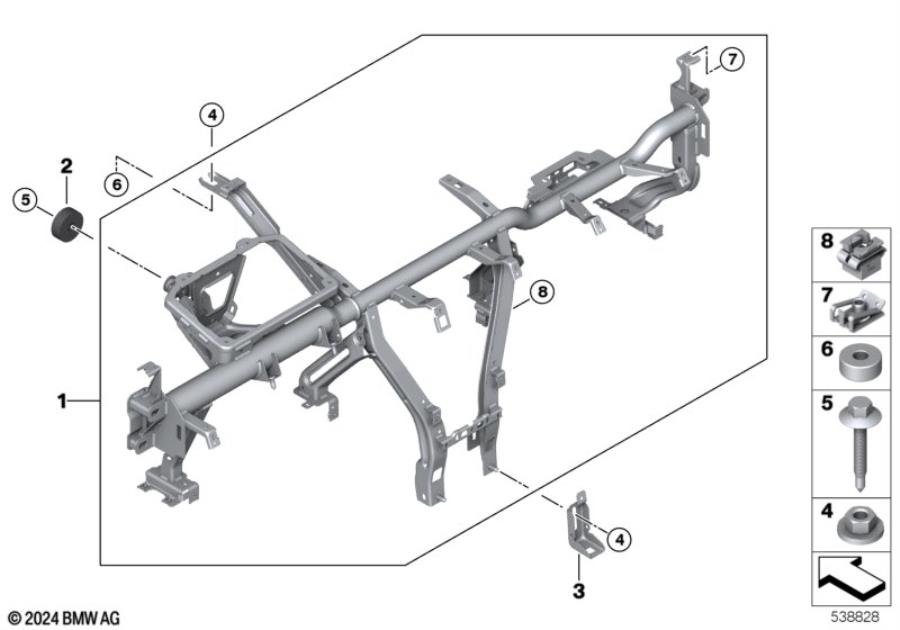 Diagram Support, instrument panel for your MINI