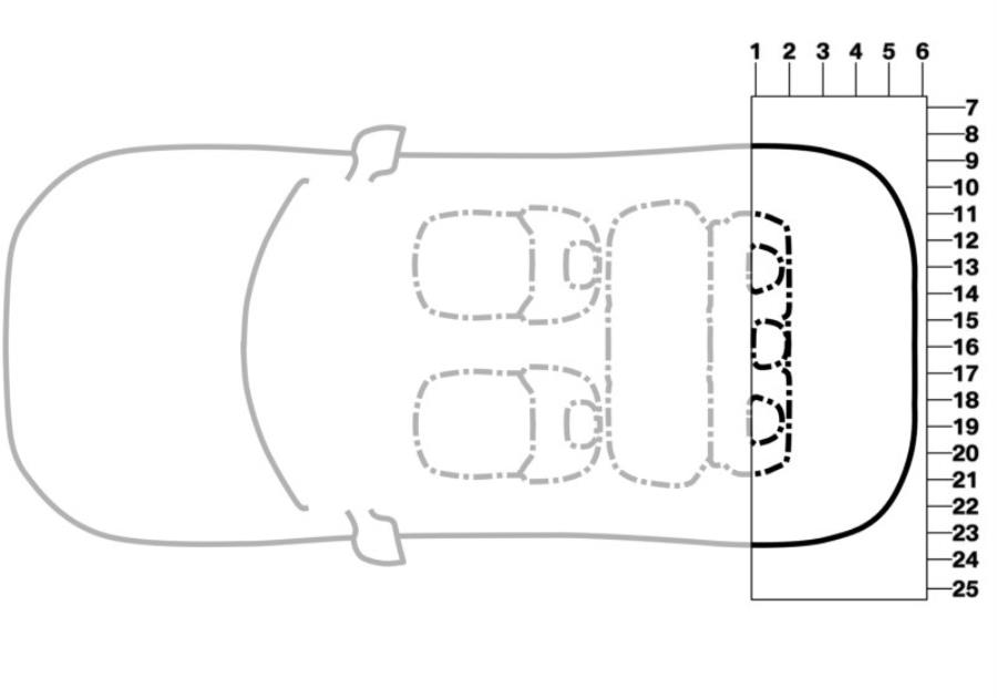 Diagram Various signs rear for your MINI