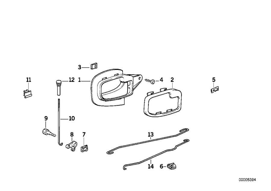 Diagram Closing system, door, rear for your 2018 BMW X2 28iX  