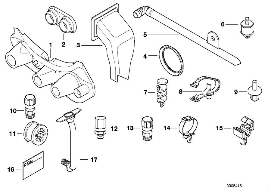 Diagram Diverse small parts for your BMW