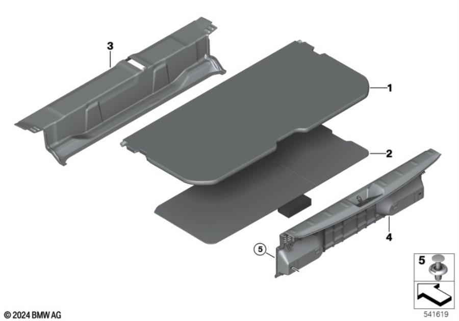 Diagram Trim panel, trunk floor for your MINI