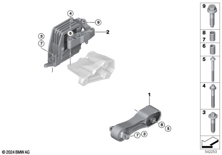 Diagram Engine Suspension for your MINI