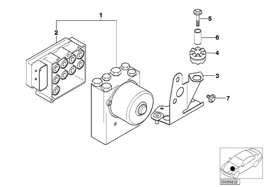 Diagram Asc hydro UNIT/CONTROL UNIT/SUPPORT for your BMW M6  