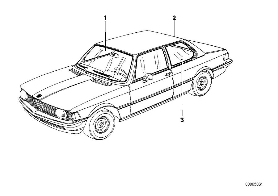 Diagram Glazing for your 2016 BMW 535i   