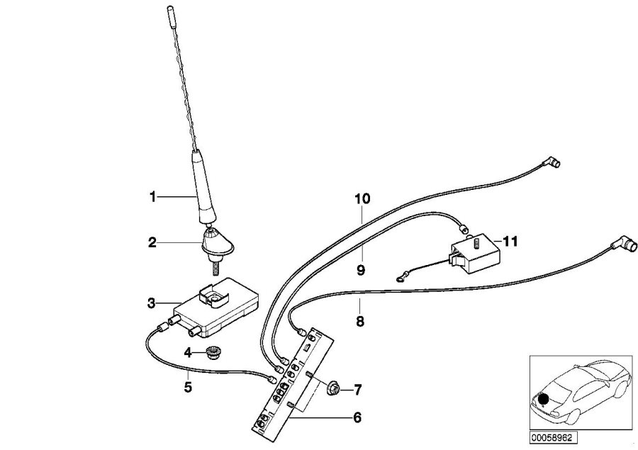 Diagram Antenna-diversity for your 2021 BMW M4 Competition   